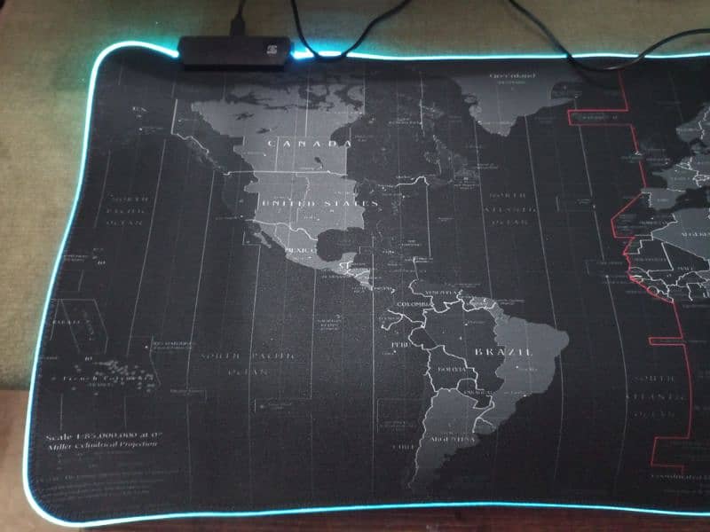 World map RGB Gaming mouse pad 5