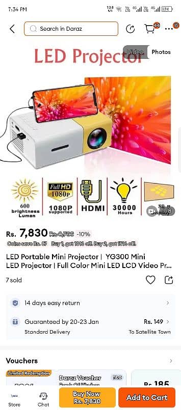 minni projector hd 1080 pixel 1