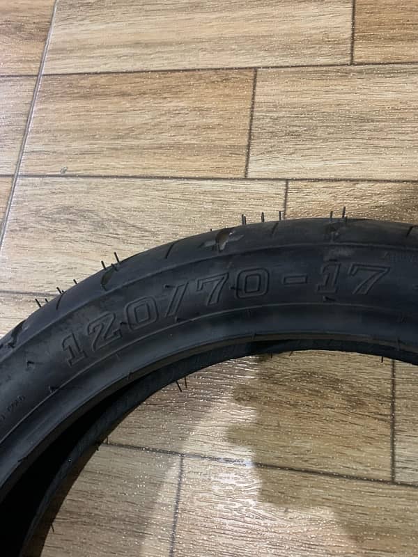 For sale:  Brand new dolphin tyre 120/70-17 Mfg year: 2023 Tubeless 3