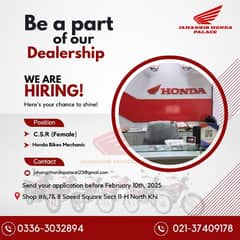 We Need 1 female Staff For Sales & Marketing