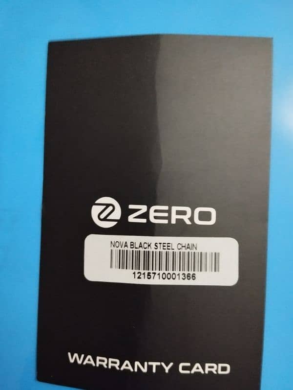 Zero  NOVA with warranty 3