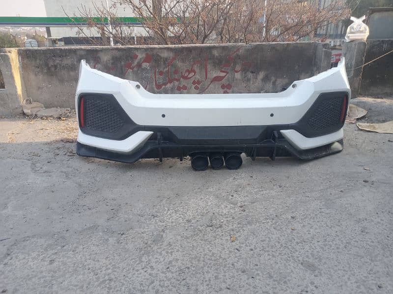 Honda civic bumper back with kit 0