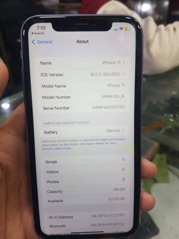 iPhone 11 purple fresh kit all okay jv 64gb battery health 79 2