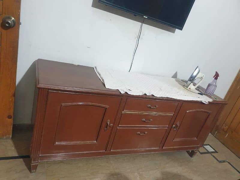 Dressing table and Side board with cabinets and draws 4