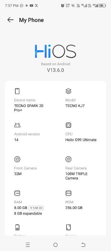 Tecno 20 pro plus 1