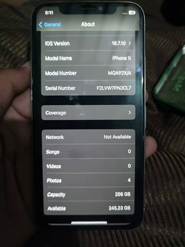 apple I phone x non pta 256 Gb 1