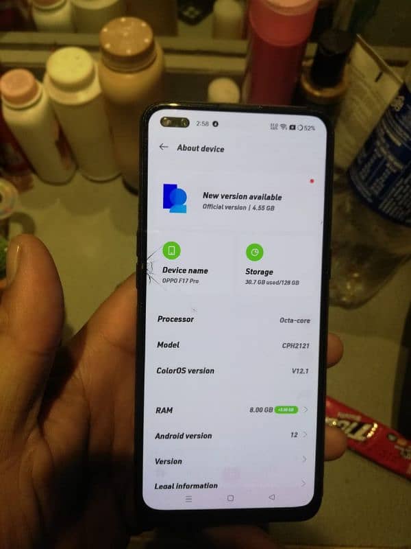 oppo f17 Pro 8+5/128 super AMOLED screen 9