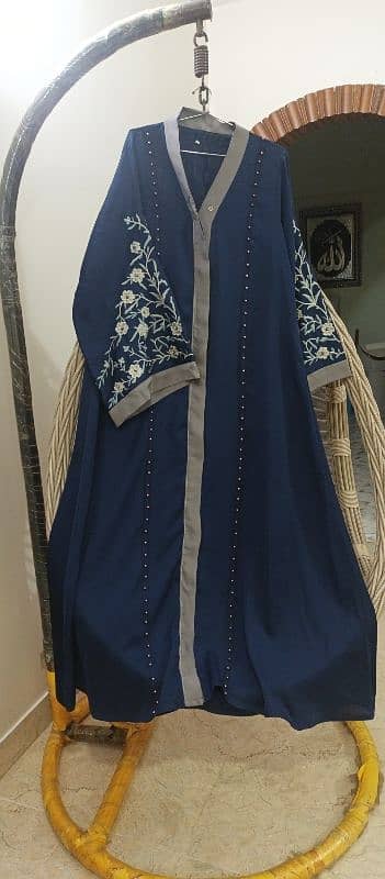 embroidered abaya ( length 54) 0