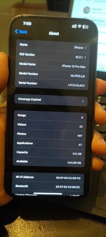 Iphone 13 pro Max PTA Approved(512 gb) 2