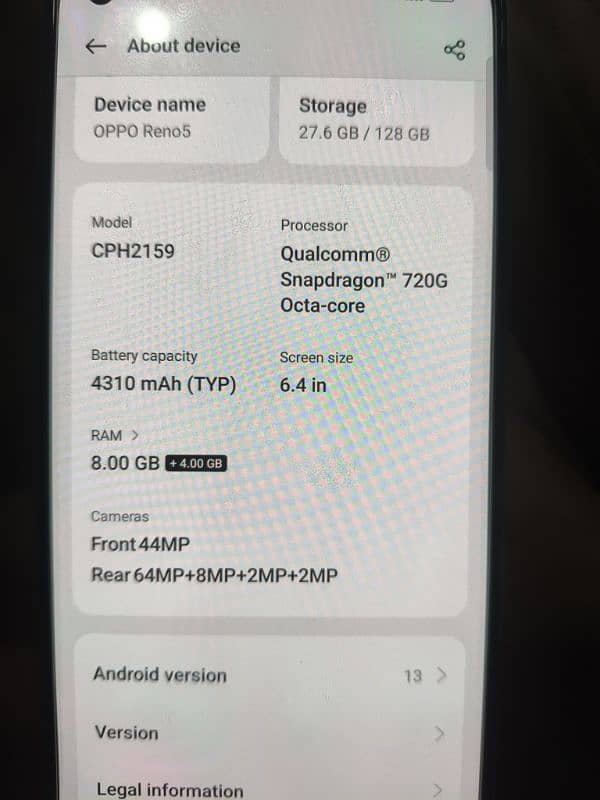 OPPO Reno 5 8/128 4