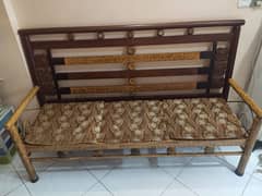 Full heavy iron sofa 5 seater with table