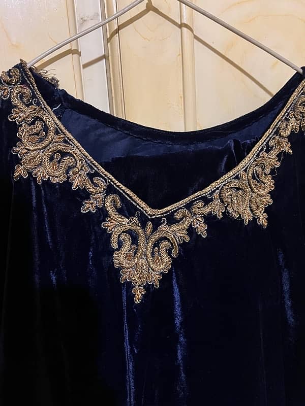 ROYAL BLUE VELVET DRESS 3