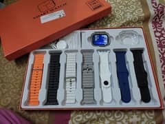 S100 ultra smart watch 7 straps