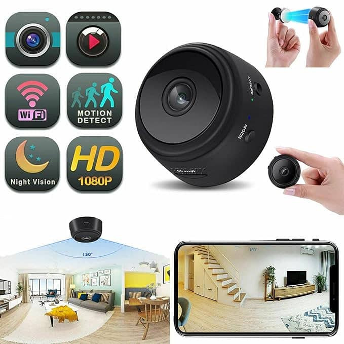 WiFi Pocket Camera 1080p HD Video Audio Recorder IR, Motion Detection 17