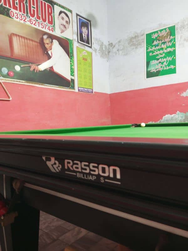 TWO / ONE SNOOKER TABLE ONE IS RASSON ENGLISH 0