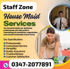 Professional Housemaids Required in Islamabad – Attractive Salaries!