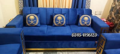 6 seater Sofa with premium Curtains