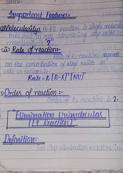 Handwritten assignment work