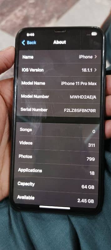 I phone 11 pro max 7