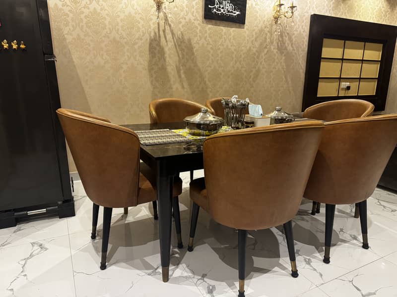 6 chairs dining table for sale 2