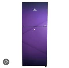 Dawlance Avante 9149 Glass door refrigerator in pearl burgundy colour