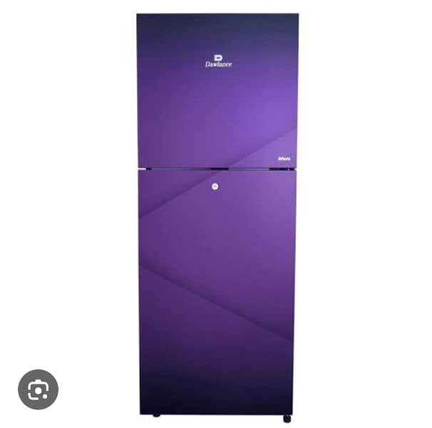 Dawlance Avante 9149 Glass door refrigerator in pearl burgundy colour 0