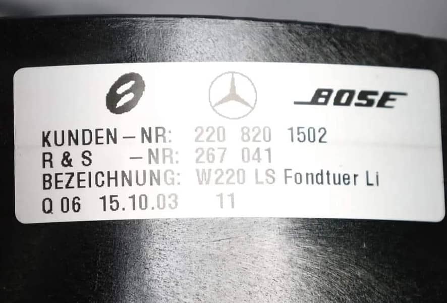 Bose Mercedes Genuine speaker 6.5" 1