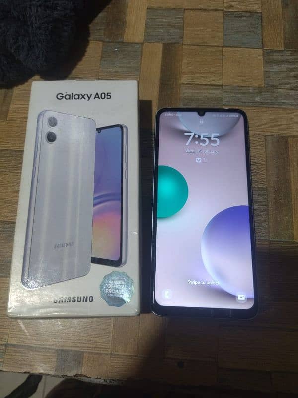 Samsung A05 with box 5month warranty 6/128 1