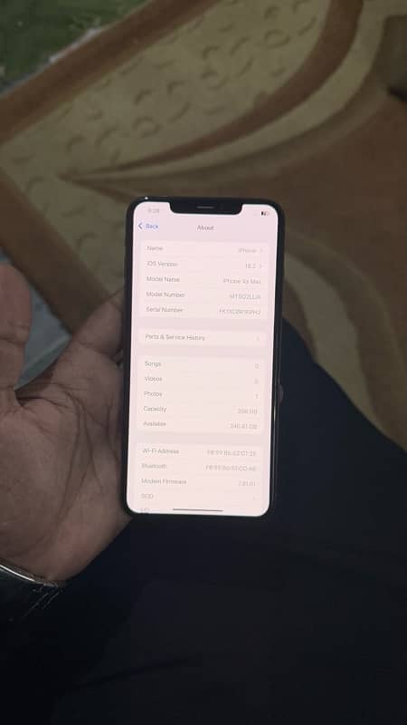 iPhone xsmax 256gb approved with box 3