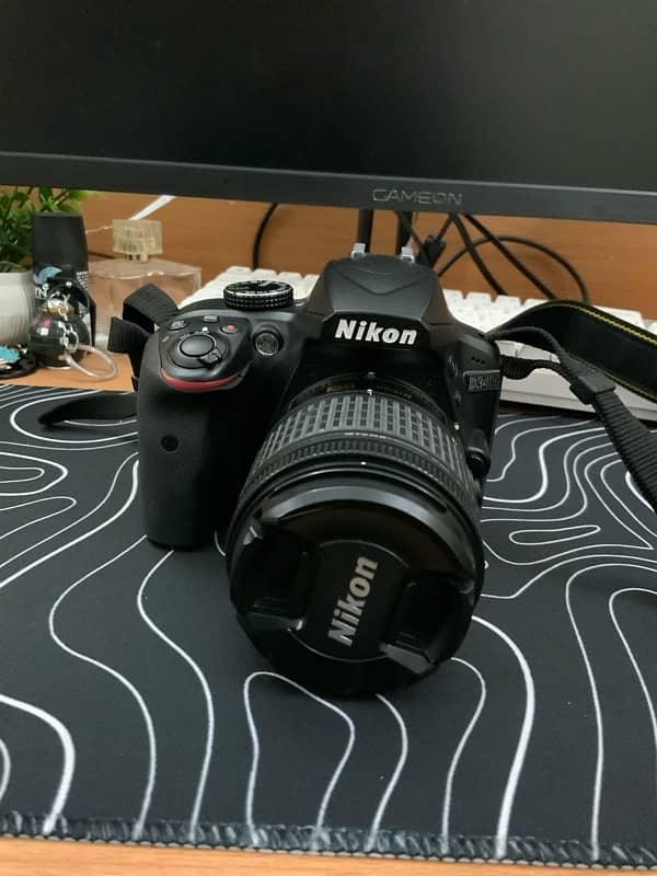 nikon d3400 with rechargeable type c battery 1