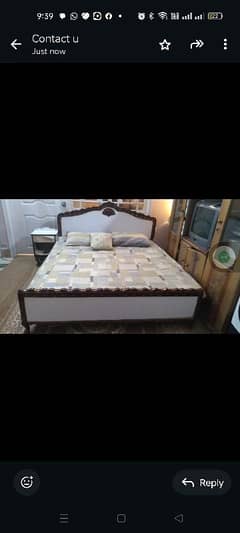 bed and side table for sale