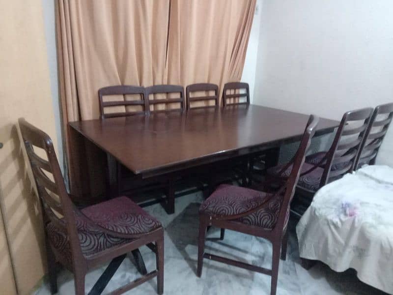 8 chairs & dining table for sale 1