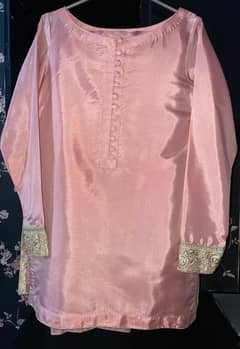 Pink Silk Suit