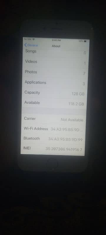 I phone6 128 GB all ok but finger not working 10