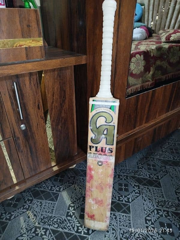 Cricket Bat CA 15000 plus Semi-new Knocked Bat 2.6 wt 0