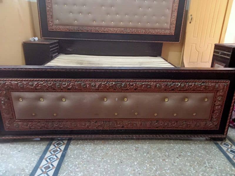 wooden bed set 5