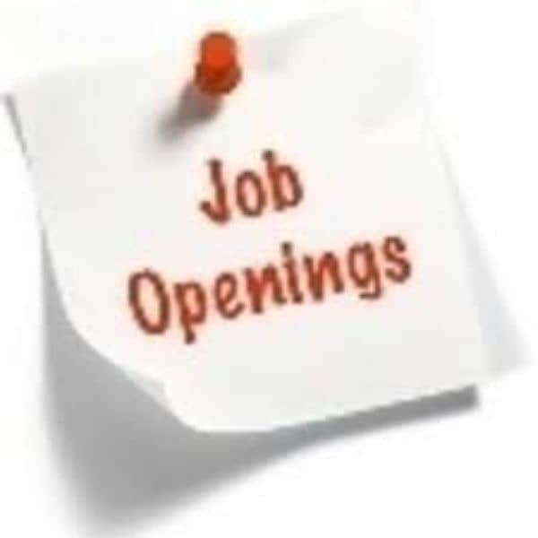 Male and Female job available in lahore 0