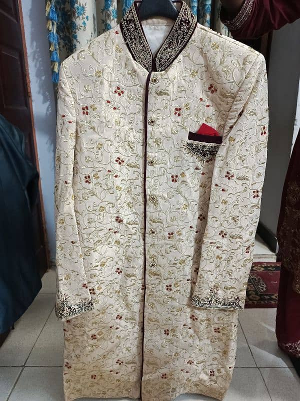 sherwani like new 1 dafa pehni h 3