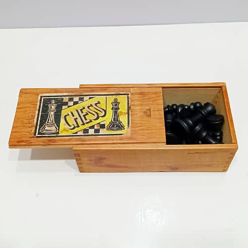 Vintage 1970s Jaques of London Wooden Chess Set No. 5063 with Orig Box 14