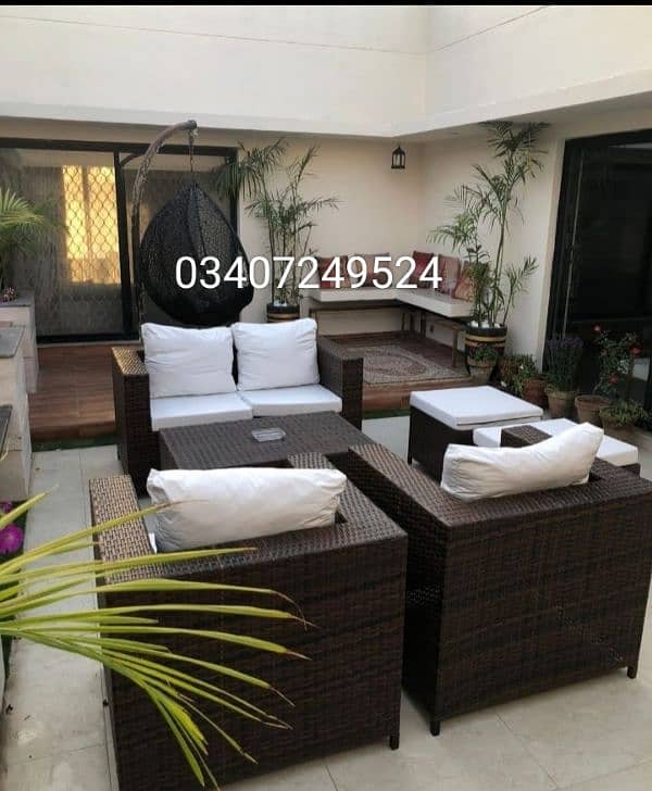 Garden chairs/rattan sofa sets/dining tables/UPVC outdoor furniture 2