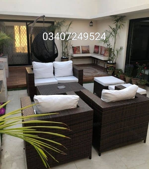 Garden chairs/rattan sofa sets/dining tables/UPVC outdoor furniture 4