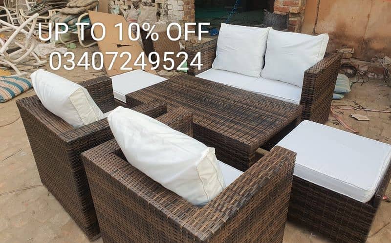 Garden chairs/rattan sofa sets/dining tables/UPVC outdoor furniture 5