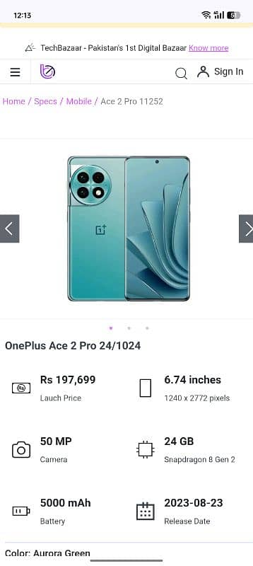 Oneplus Ace 2 Pro, 24/ 1 tb 1