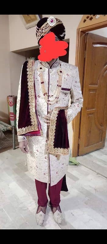 sherwani like new 1 dafa pehni h 4