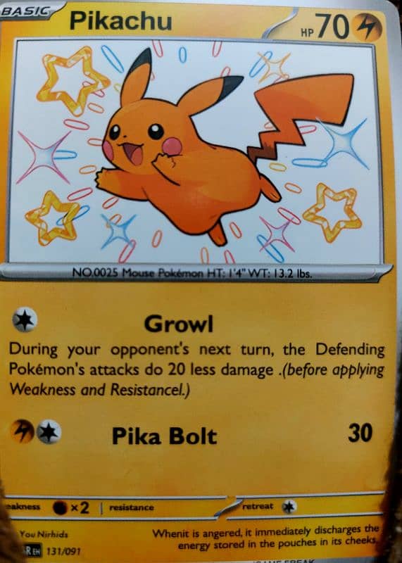 Basic pikachu 70 hp 0