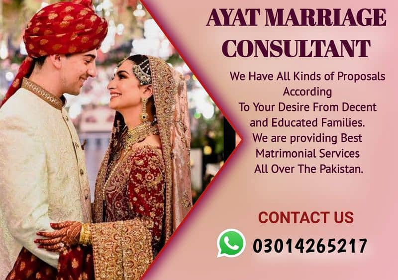 MARRIAGE BUREAU (RISHTA SERVICE CONSULTANT & MATCH MAKER 0