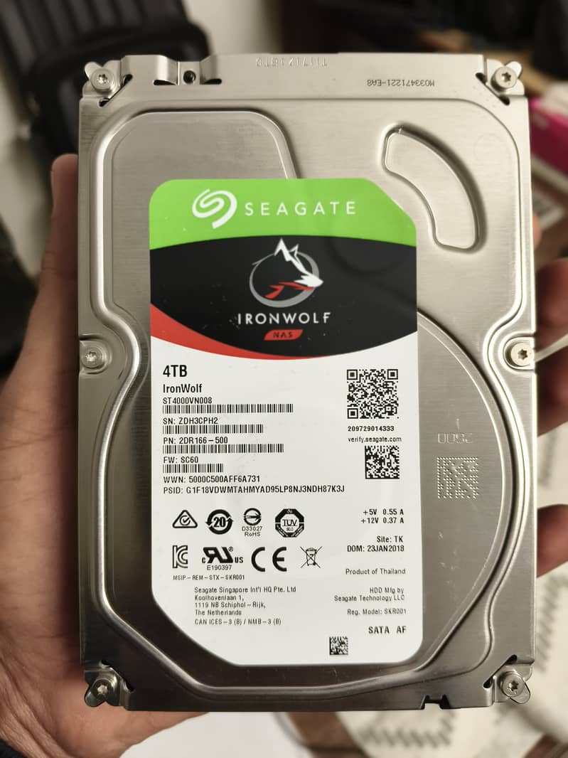 Seagate 4TB IronWolf NAS HDD Qty. 4 0