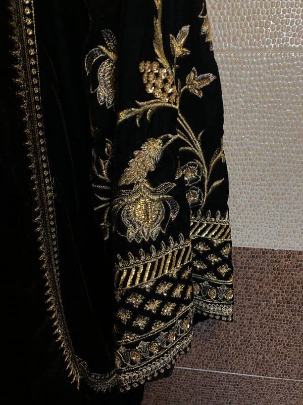 3 piece velvet embroidered/embellished suit. 2