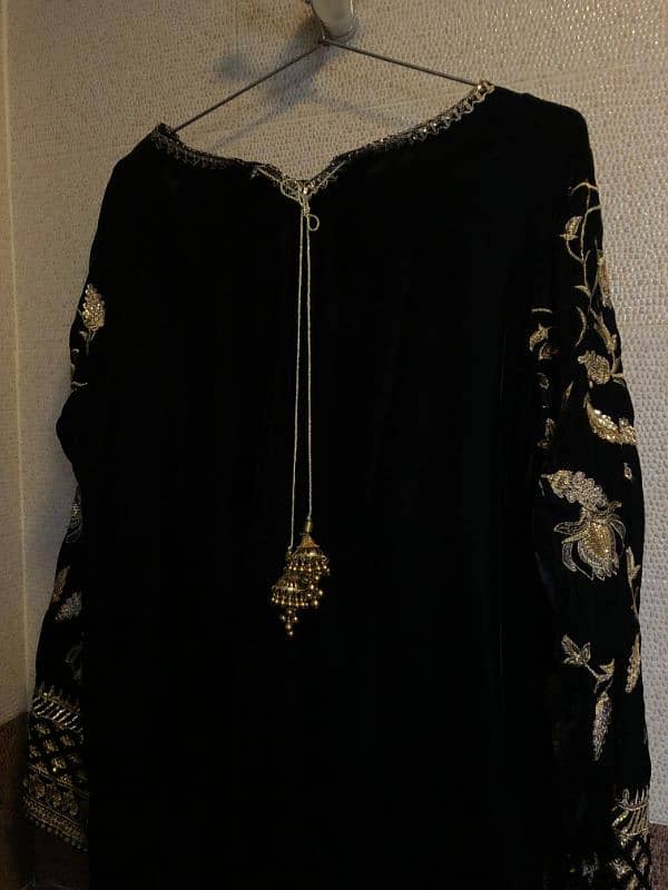 3 piece velvet embroidered/embellished suit. 5