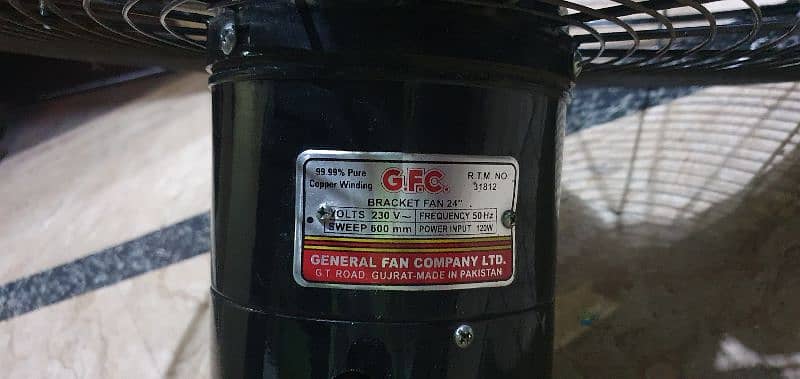 G. F. C Bracket Fan 24" 0